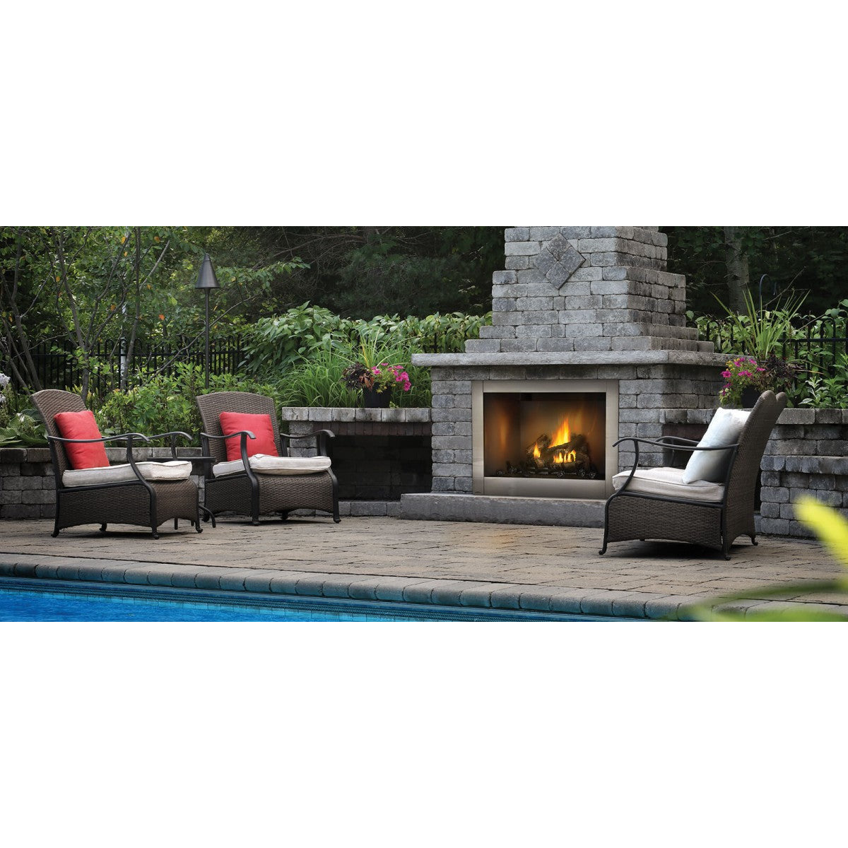 Napoleon Riverside 42" Clean Face Outdoor Gas Fireplace GSS42CFN