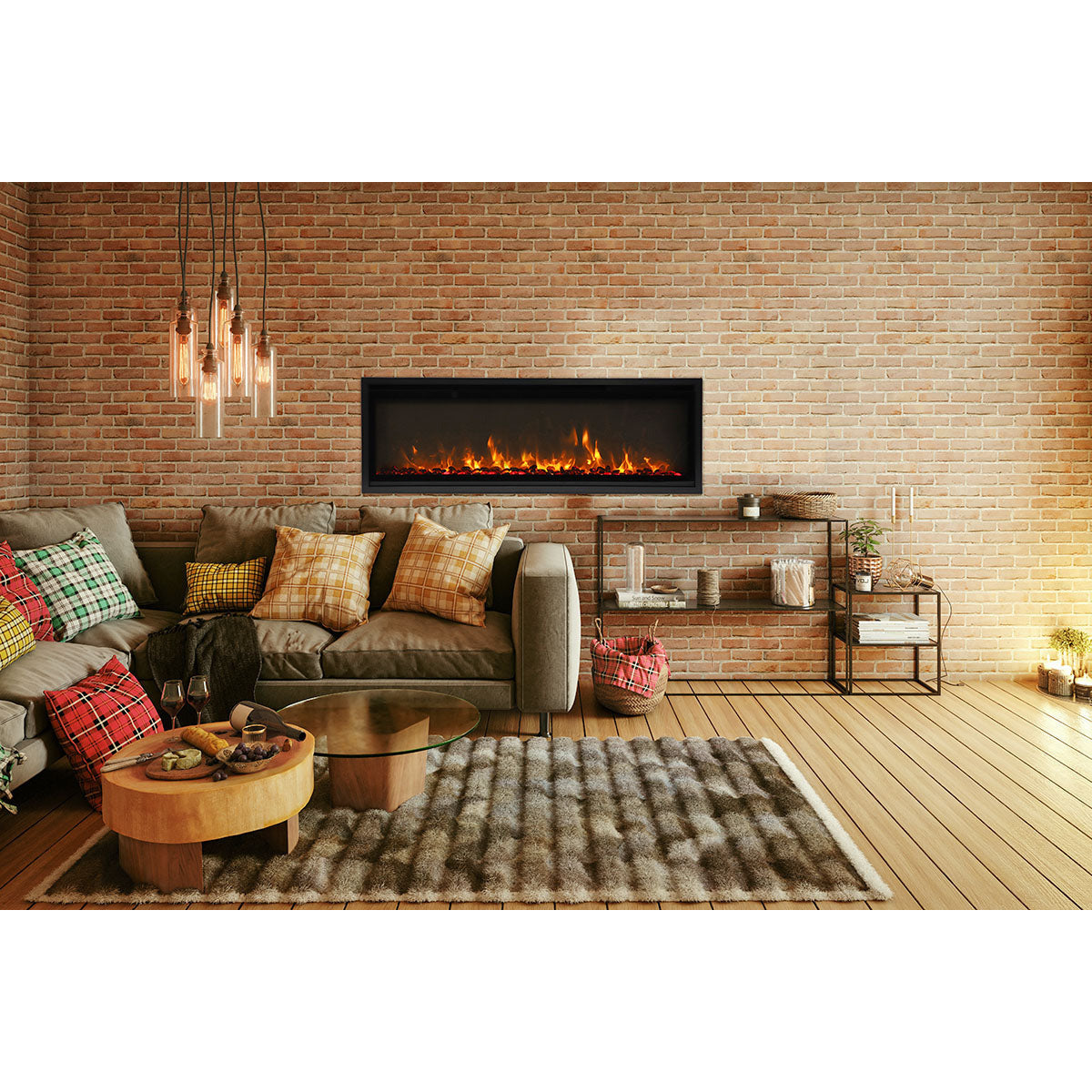 Amantii 50" Symmetry Xtra Slim Electric Fireplace SYM-SLIM-50