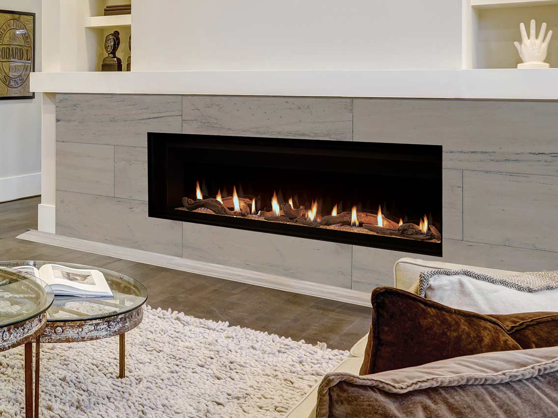 Superior 48" Direct Vent Contemporary Linear Gas Fireplace DRL6048TEN-B
