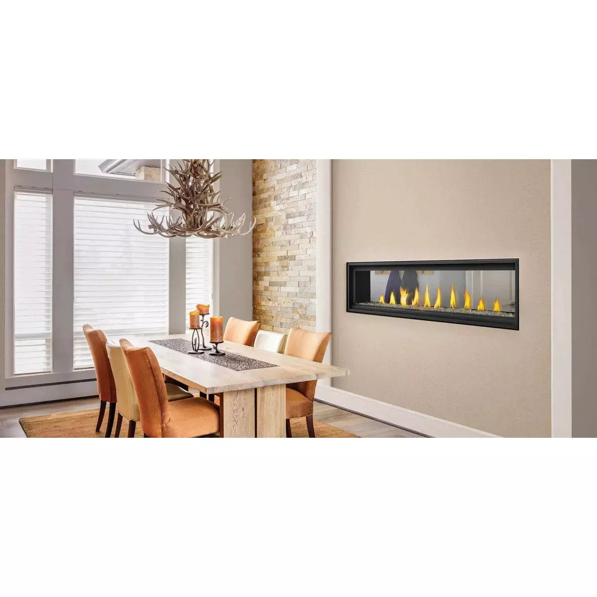 Napoleon Vector 62" See Thru Direct Vent Gas Fireplace LV62N2