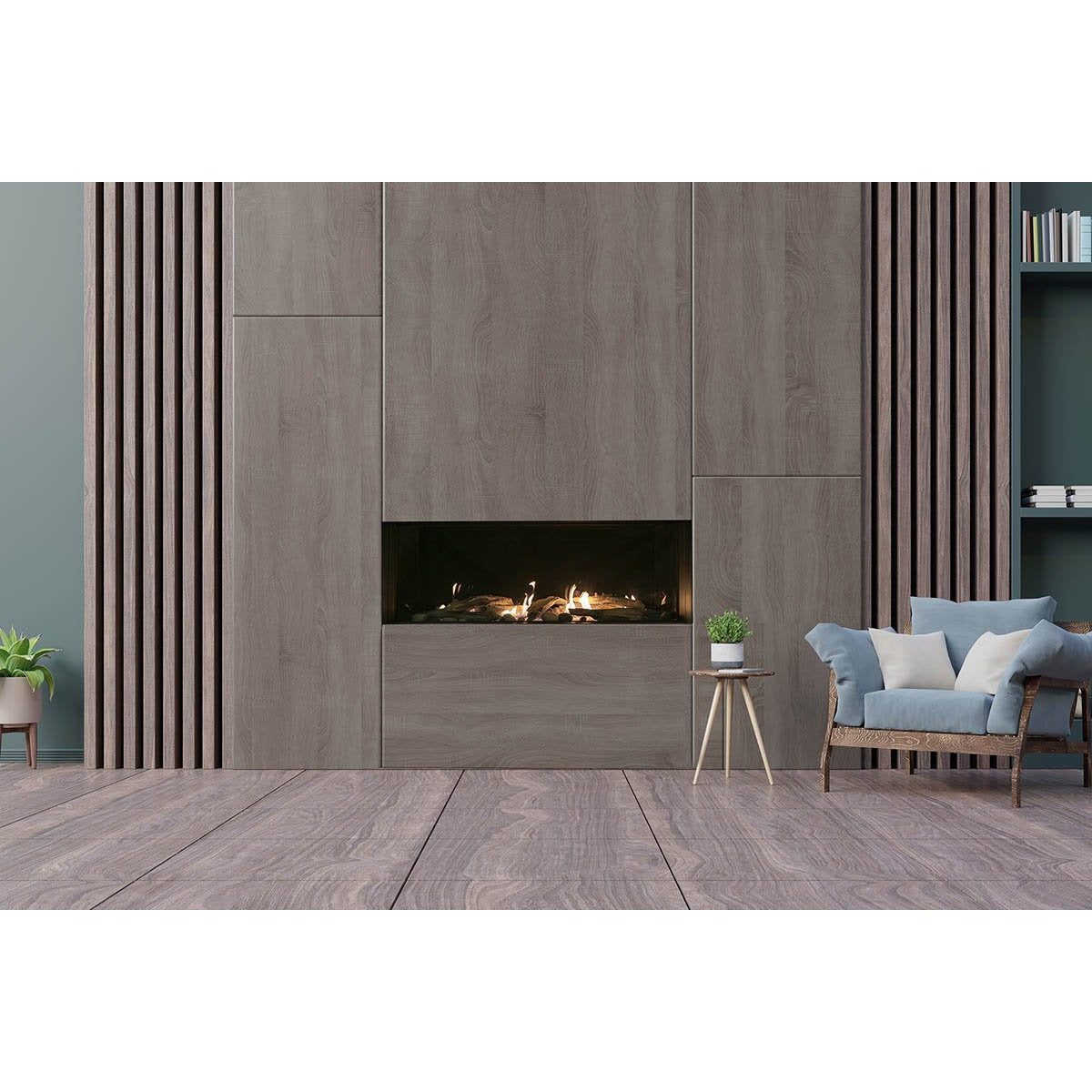 Sierra Flame Vienna 60" Direct Vent Linear Gas Fireplace VIENNA-60