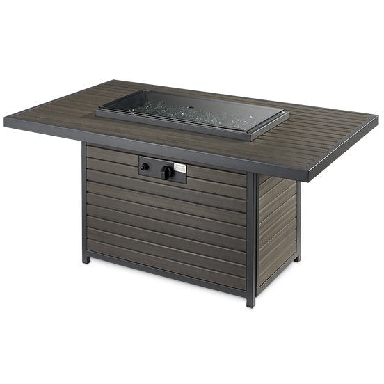 Outdoor Greatroom Brooks Rectangular Gas Fire Pit Table BRK-1224-19-K