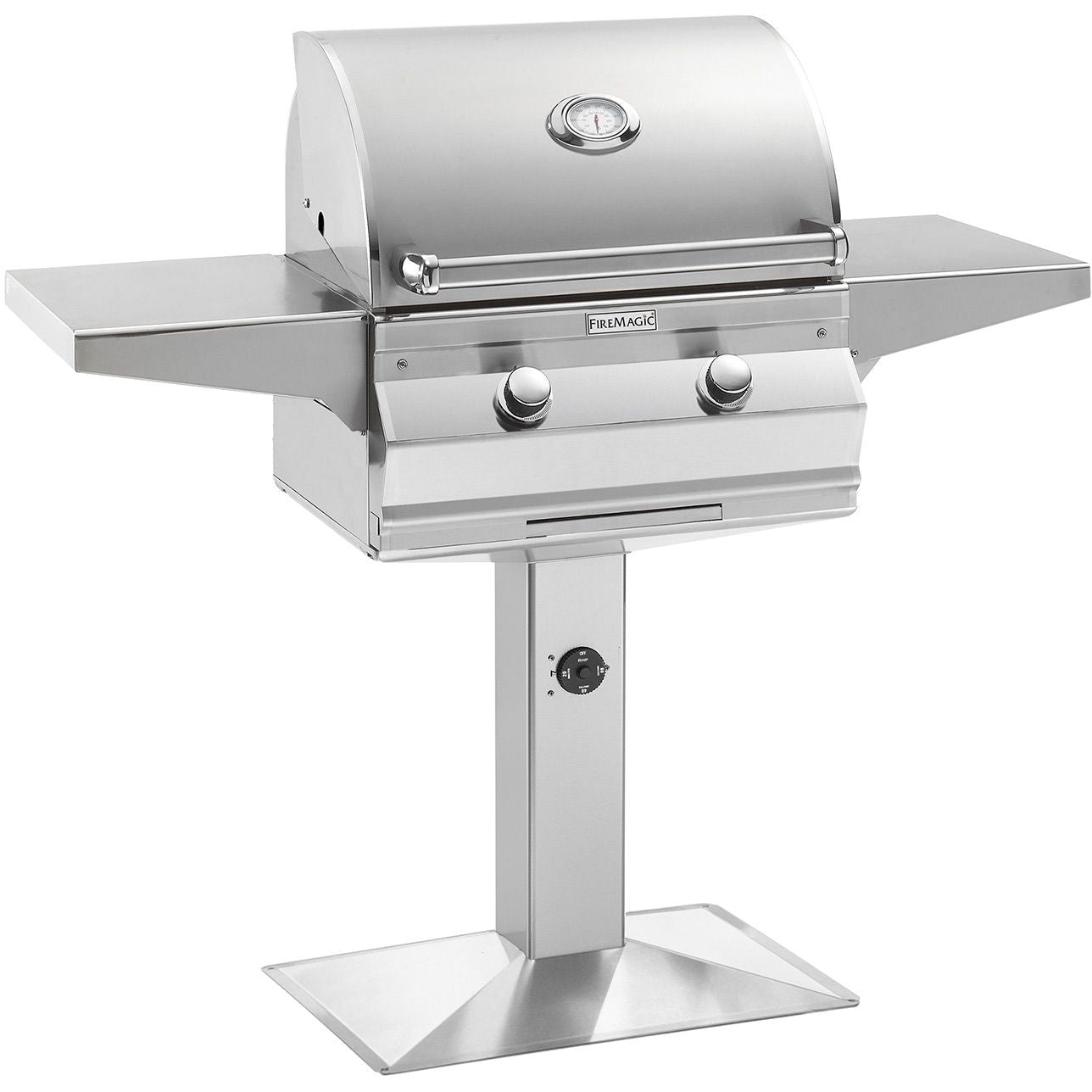 Fire Magic Choice Series 24" Patio Post Mount Grill with Analog Thermometer C430s-RT1