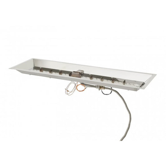 Outdoor Greatroom 12" x 42" Linear Crystal Fire Plus Gas Burner CFP1242