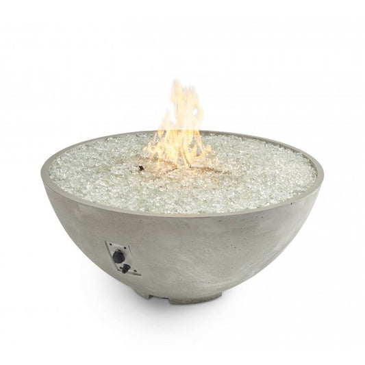 Outdoor Greatroom Natural Grey Cove Edge 42" Round Gas Fire Pit Bowl CV-30E