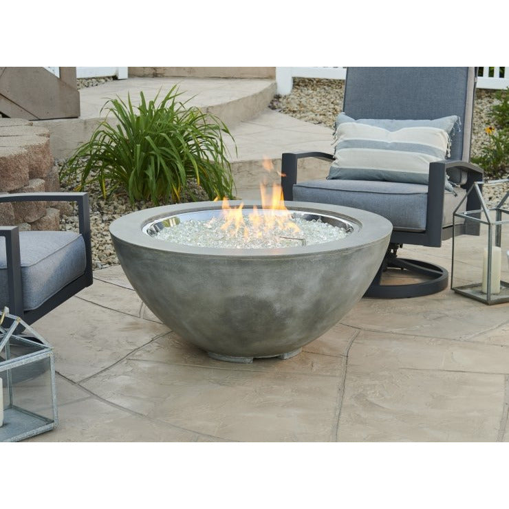 Outdoor Greatroom Natural Grey Cove 42" Round Gas Fire Pit Bowl CV-30