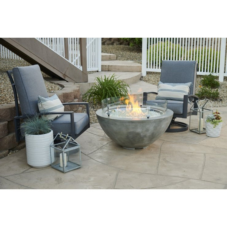 Outdoor Greatroom Natural Grey Cove 42" Round Gas Fire Pit Bowl CV-30