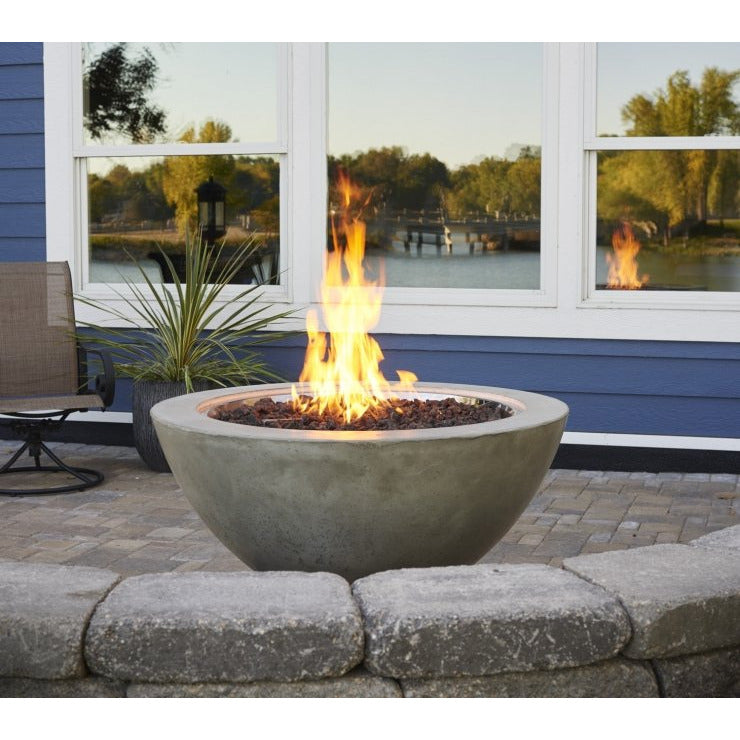 Outdoor Greatroom Natural Grey Cove 42" Round Gas Fire Pit Bowl CV-30