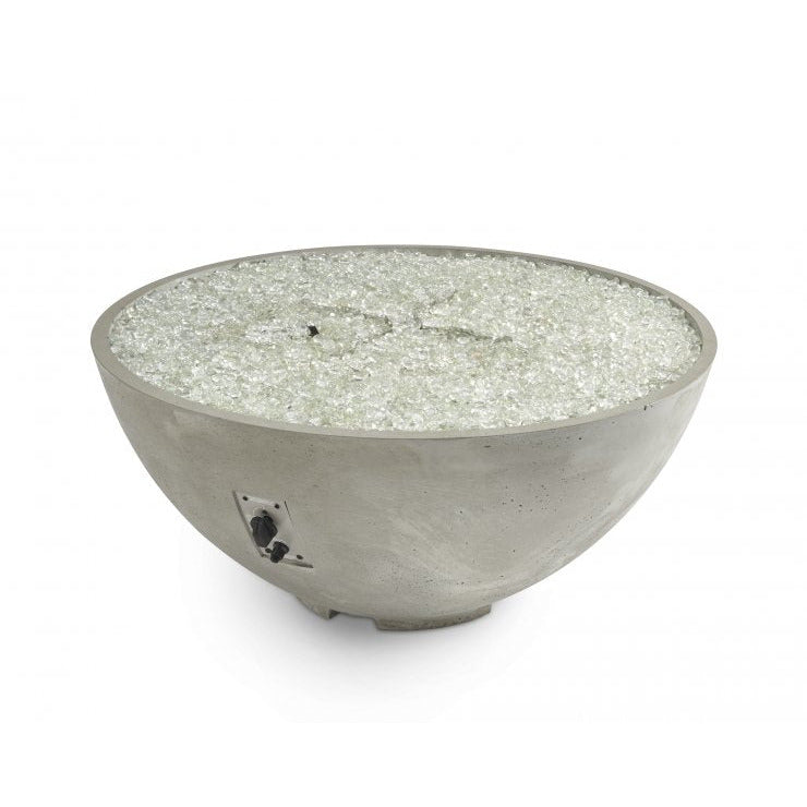 Outdoor Greatroom Natural Grey Cove Edge 42" Round Gas Fire Pit Bowl CV-30E