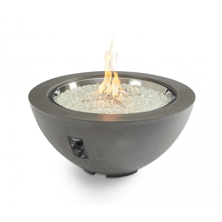 Outdoor Greatroom Midnight Mist Cove 42" Round Gas Fire Pit Bowl CV-30MM