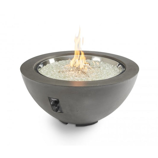 Outdoor Greatroom Midnight Mist Cove 42" Round Gas Fire Pit Bowl CV-30MM