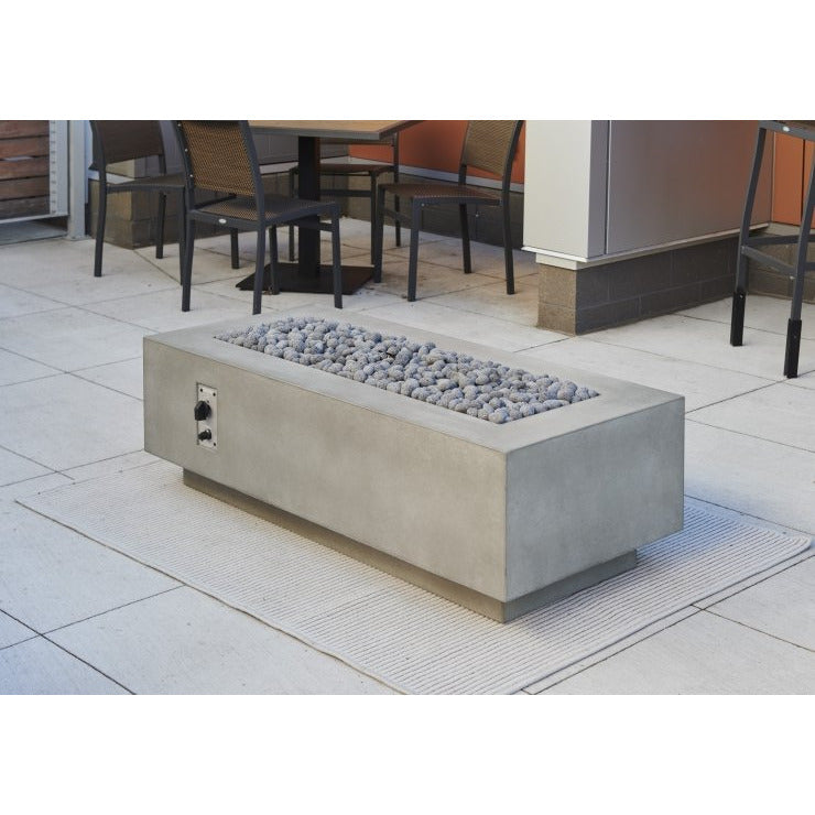 Outdoor Greatroom Natural Grey Cove 54" Linear Gas Fire Pit Table CV-54