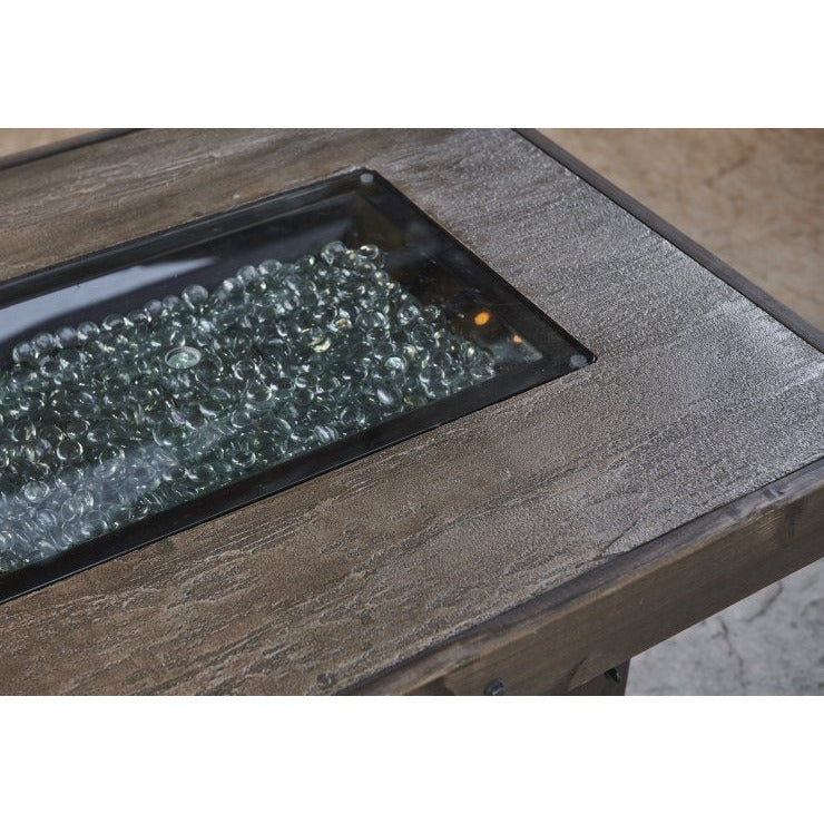 Outdoor Greatroom Denali Brew Linear Gas Fire Pit Table DENBR-1242