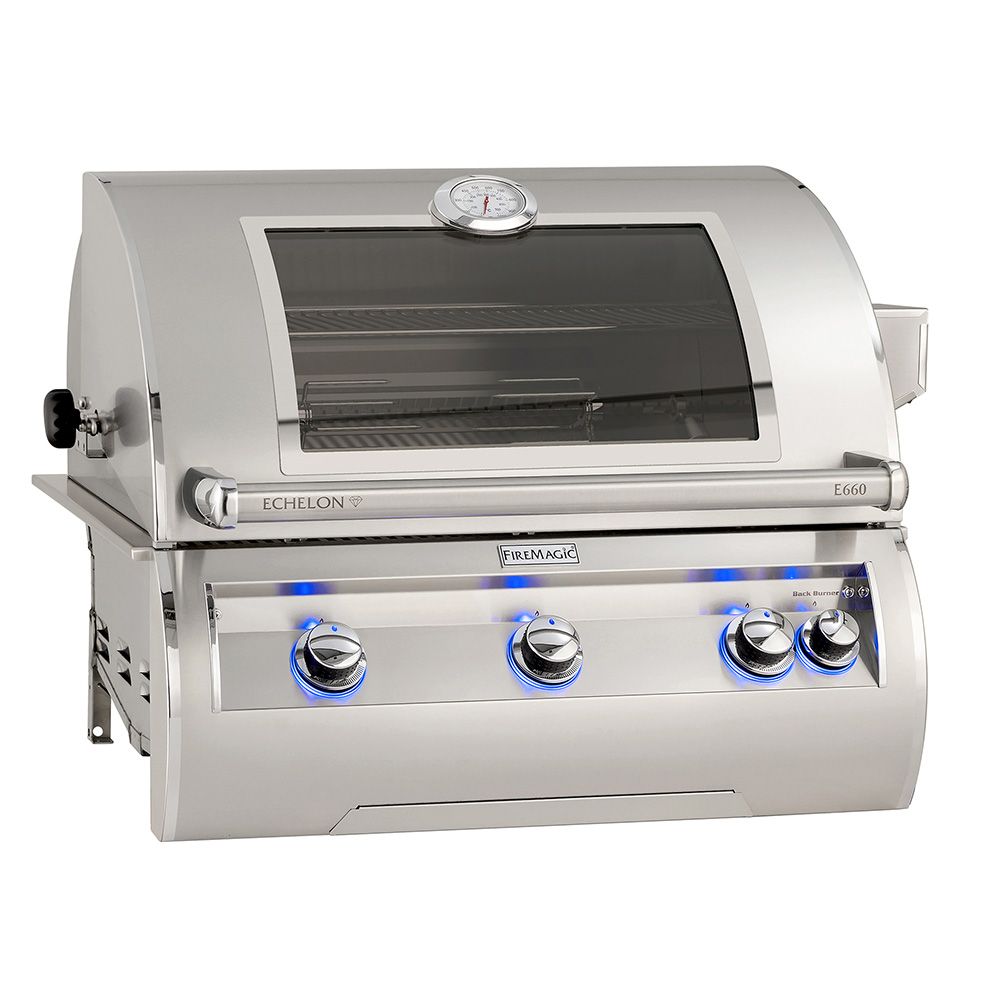 Fire Magic Echelon Diamond 30" Built-In Grill Analog Thermometer E660i