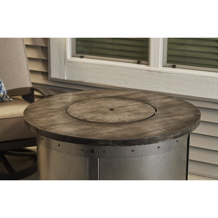 Outdoor Greatroom Edison Round Gas Fire Pit Table ED-20