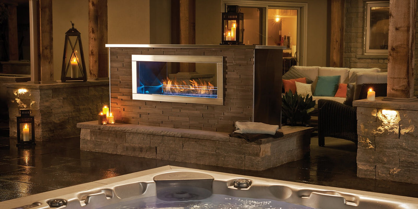 Napoleon 48" Galaxy See-Through Outdoor Gas Fireplace GSS48STE