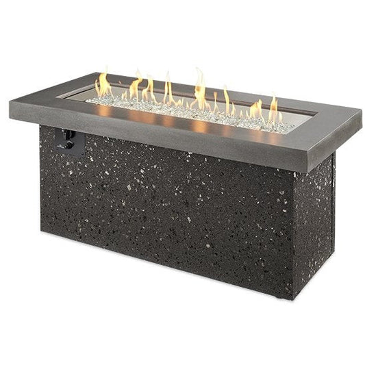 Outdoor Greatroom Grey Key Largo Linear Gas Fire Pit Table KL-1242-MM