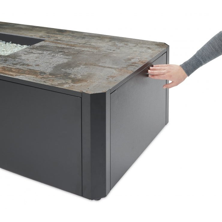 Outdoor Greatroom Kinney Rectangular Gas Fire Pit Table KN-1224