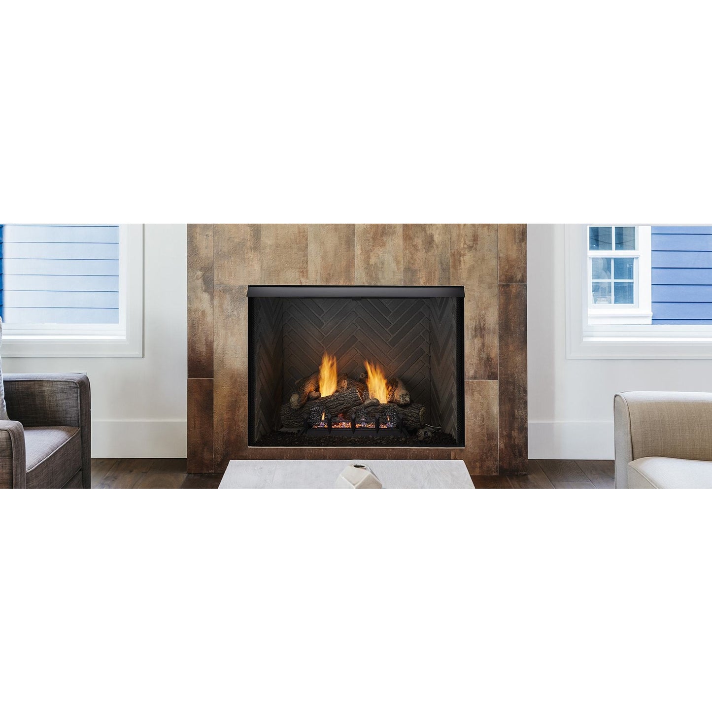 Monessen Lo-Rider 42" Clean Face Gas Firebox LCUF42CR - Everything Fireplaces