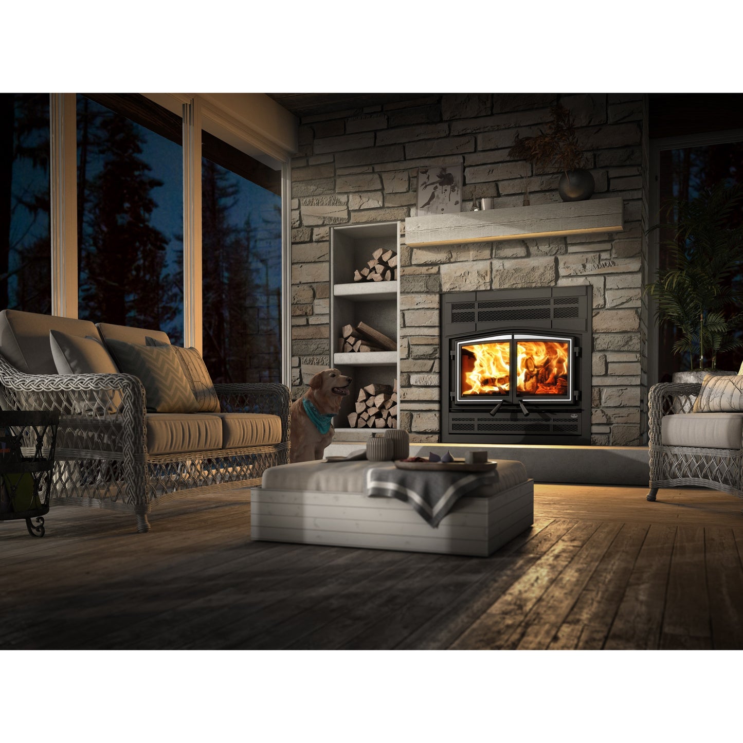 Osburn Stratford II Zero Clearance Wood Fireplace Insert OB04007