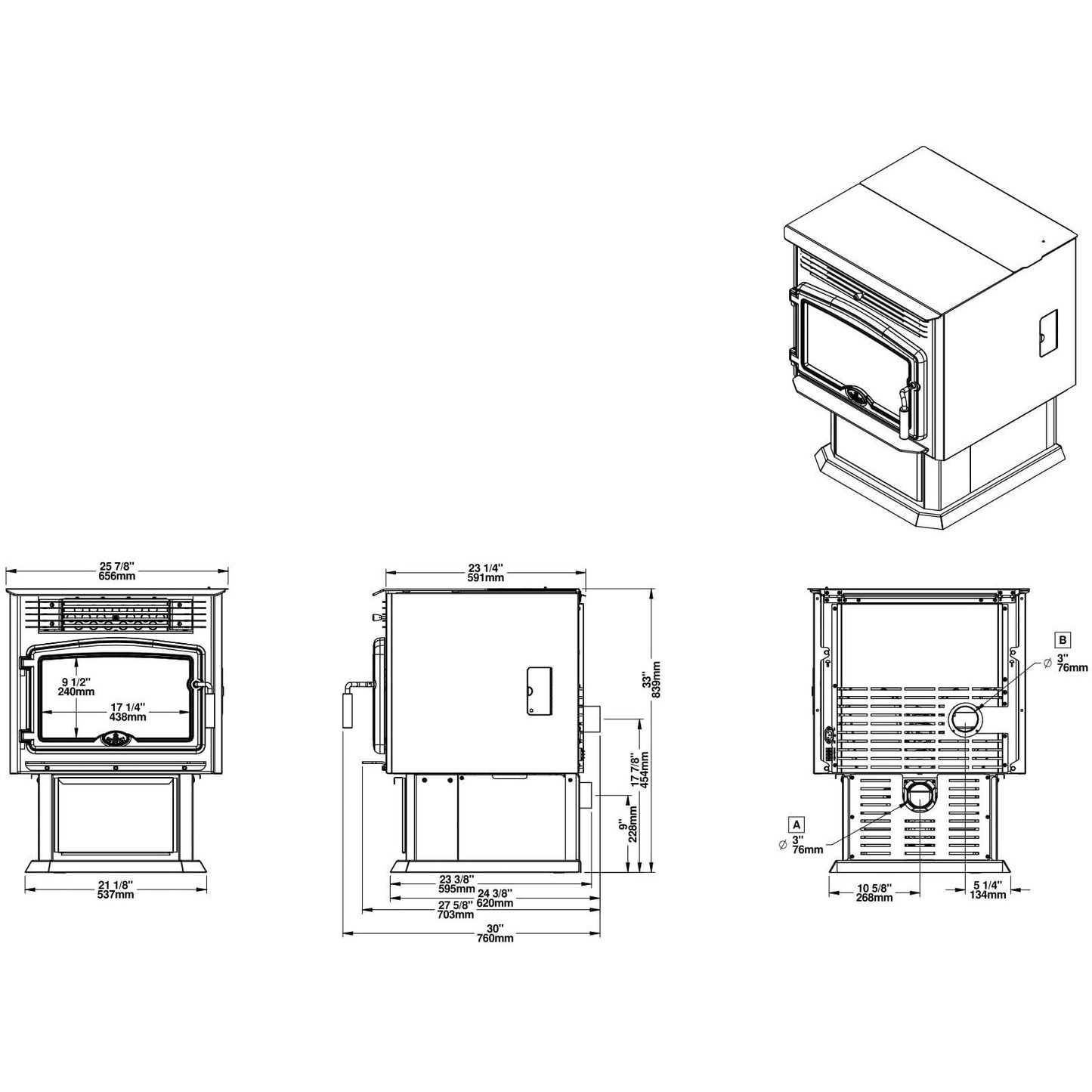 Osburn 2500 Pellet Stove OP00025