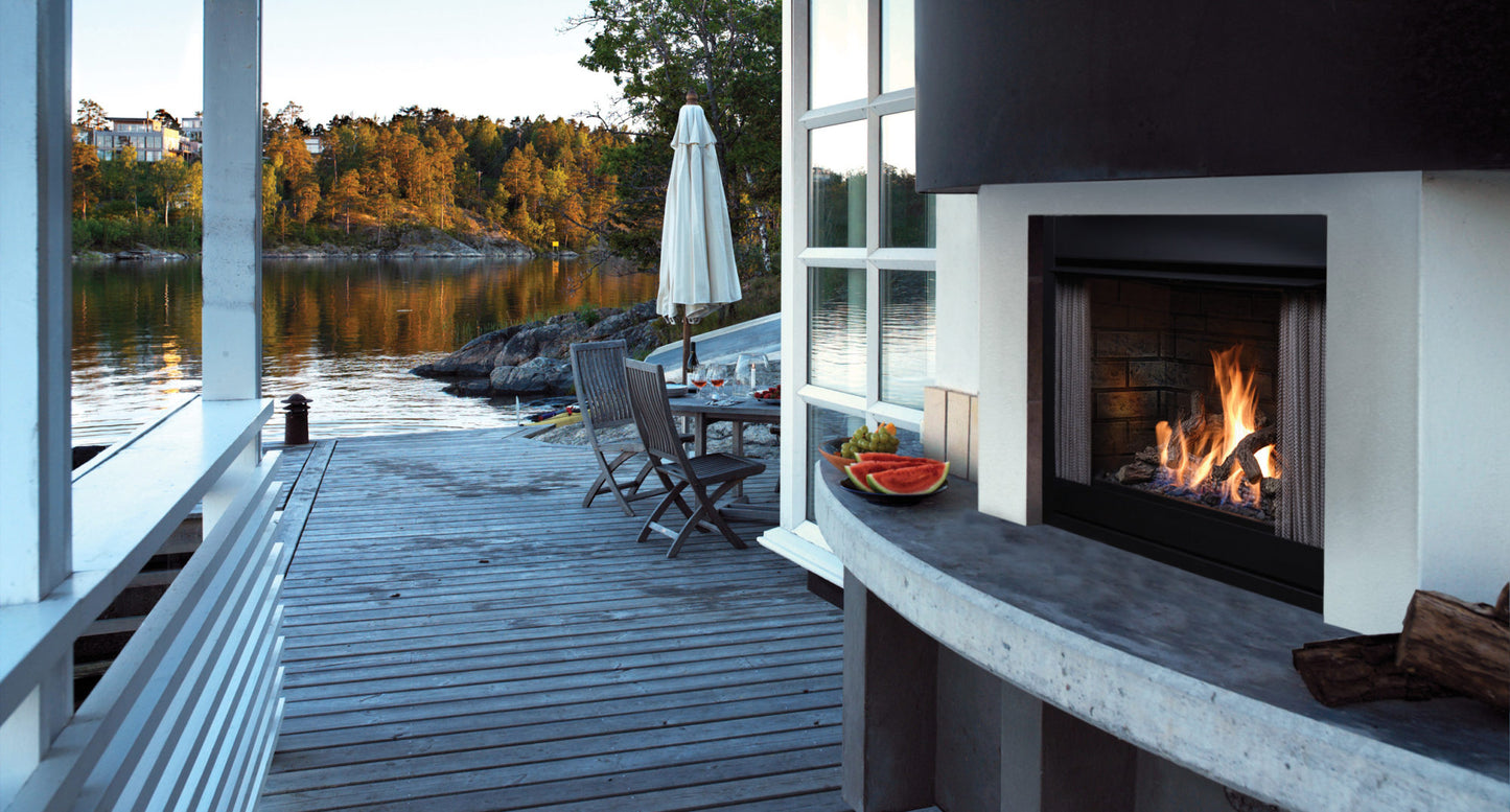 Barbara Jean Zero Clearance Outdoor Gas Fireplace OFP42N