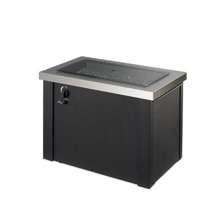 Outdoor Greatroom Stainless Steel Providence Rectangular Gas Fire Pit Table PROV-1224-SS