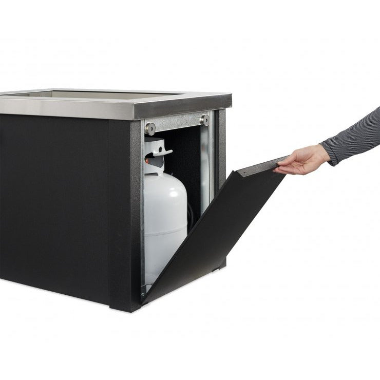 Outdoor Greatroom Stainless Steel Providence Rectangular Gas Fire Pit Table PROV-1224-SS