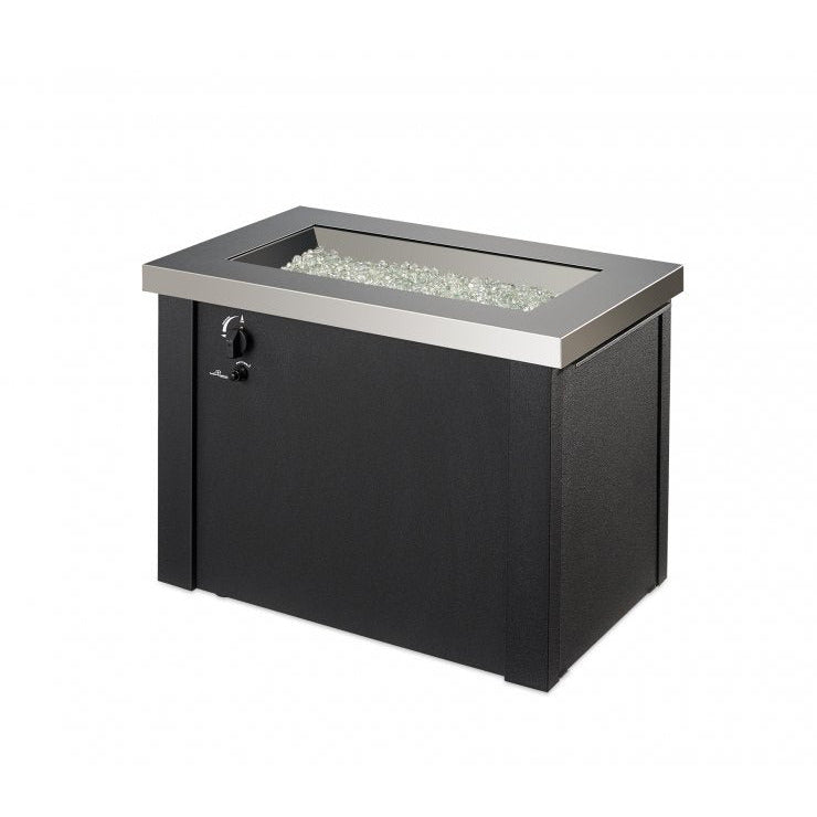 Outdoor Greatroom Stainless Steel Providence Rectangular Gas Fire Pit Table PROV-1224-SS