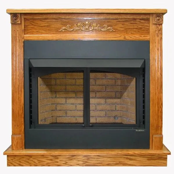 Buck Stove Model ZCBB 36" Vent Free Gas Firebox with Mantel NV ZCBBXL-O