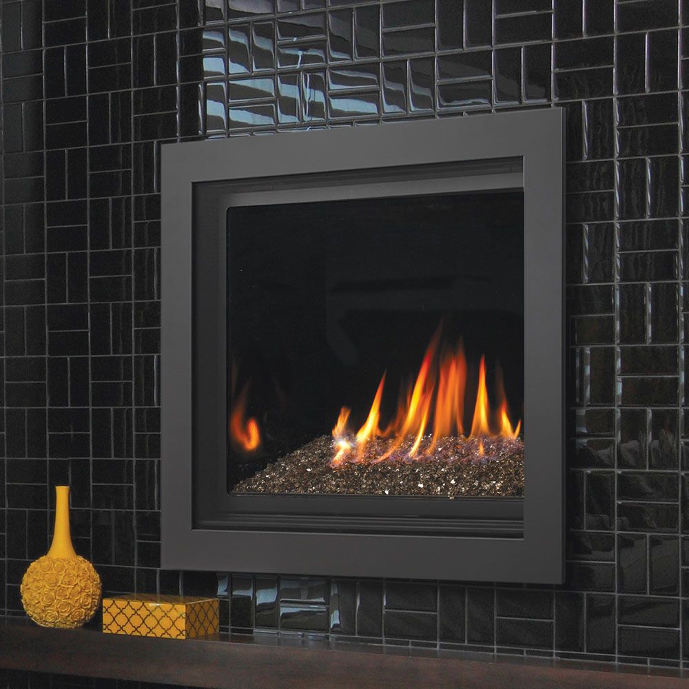 Kingsman 42" Wide Direct Vent Linear Ceramic Glass Gas Fireplace ZCV42H