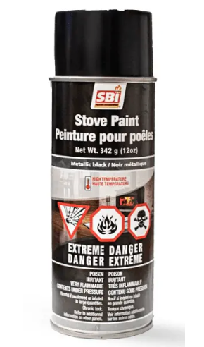 Metallic Black Stove Paint - 12 oz AC05959
