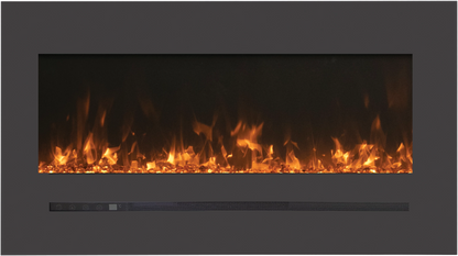 Amantii 48" Electric Fireplace with a Steel Surround WM-FML-48-5523-STL
