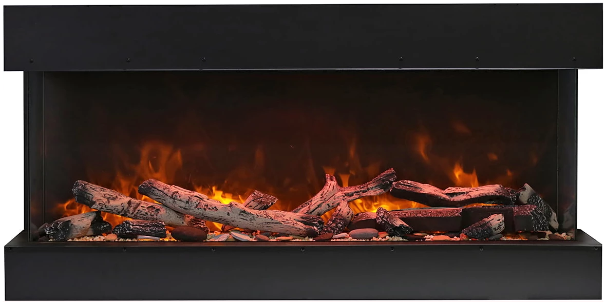 Amantii 40" 3 Sided Deep Electric Fireplace 40-TRU-VIEW-XL