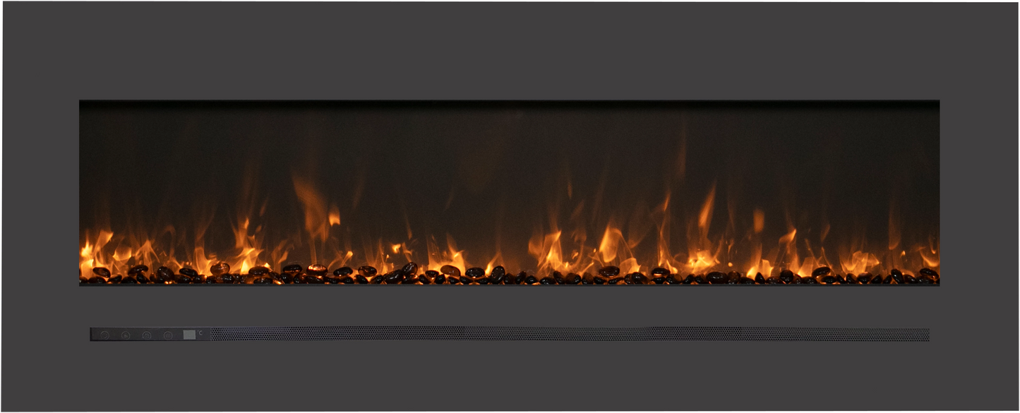 Amantii 60" Linear Electric Fireplace WM-FML-60-6623-STL