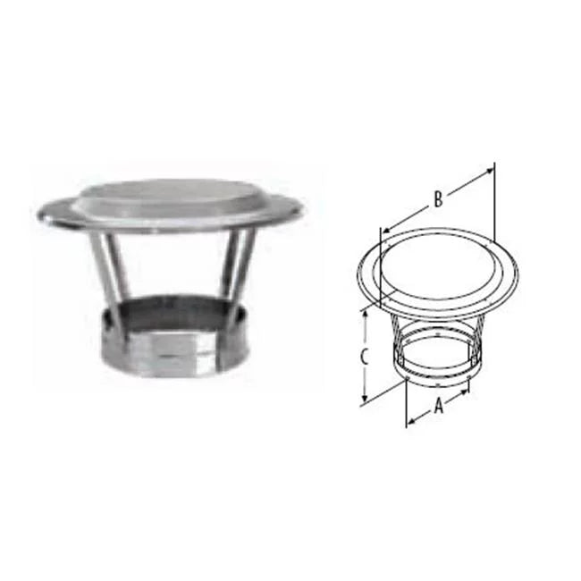 Duravent DuraTech 16" Diameter Economy Chimney Cap 16DT-VCE