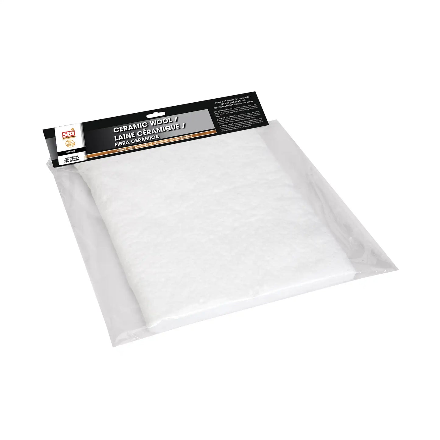 SBI 16" X 24" X 1/2" Ceramic Wool AC02530