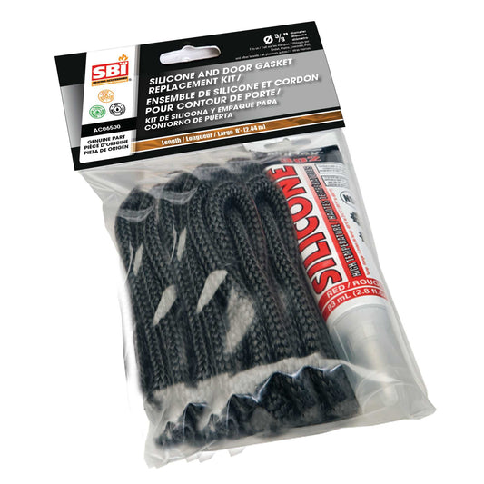 5/8" x 8' Black Door Gasket with Silicone AC06500