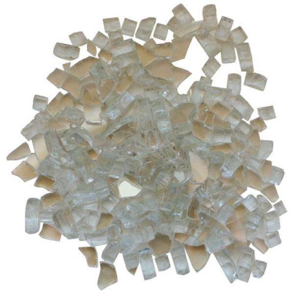 1/4" Clear Reflective Fireglass - 5lbs AMSF-GLASS-01