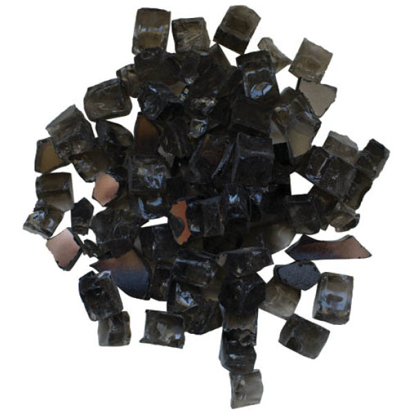 1/2" Dark Grey Reflective Fireglass - 5lbs AMSF-GLASS-05