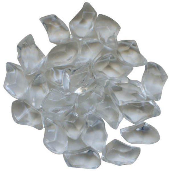 1" Clear Gem Fireglass - 5lbs AMSF-GLASS-06