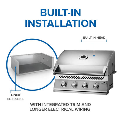 Napoleon BBQ 32" 500 Series 4 Burner Built-In Grill BI32PSS