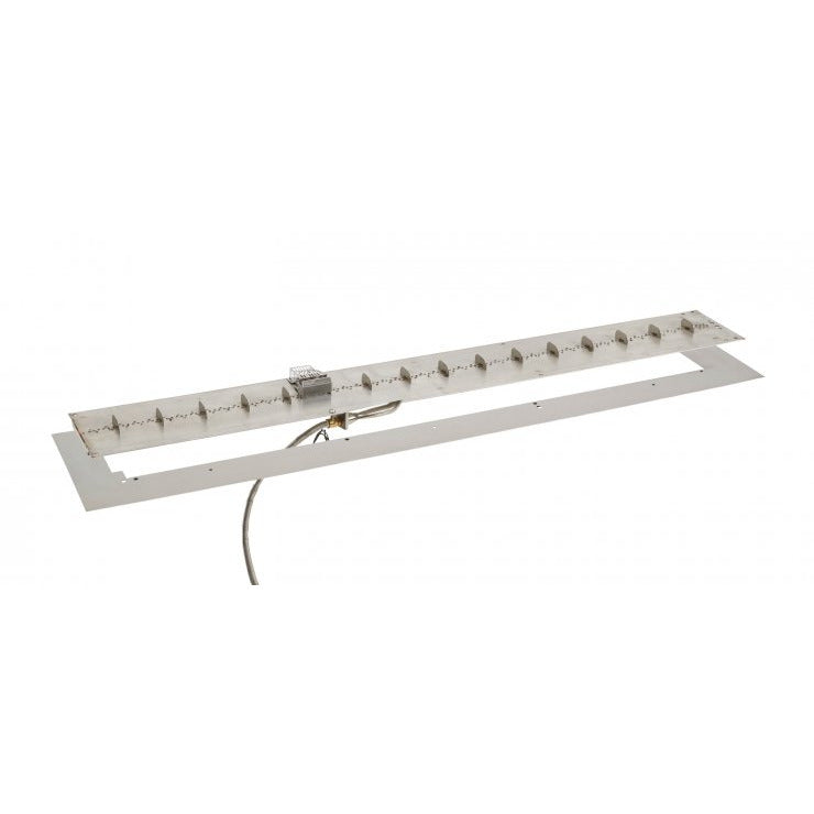 Outdoor Greatroom 13" x 42" Linear Crystal Fire Plus Gas Burner Insert and Plate Kit BP1242