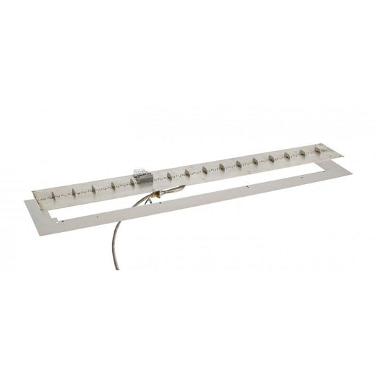 Outdoor Greatroom 13" x 36" Linear Crystal Fire Plus Gas Burner Insert and Plate Kit BP1236