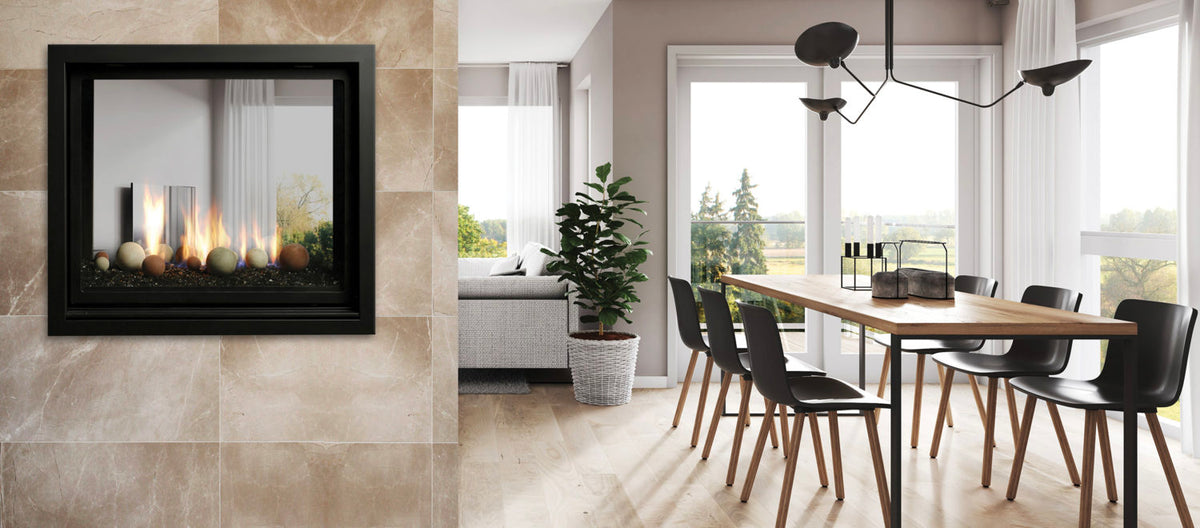 Marquis Bentley 42" Direct Vent See-Through Tempered Glass Fireplace MCVST42