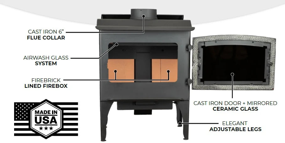 Breckwell CH11 Freestanding Wood Stove
