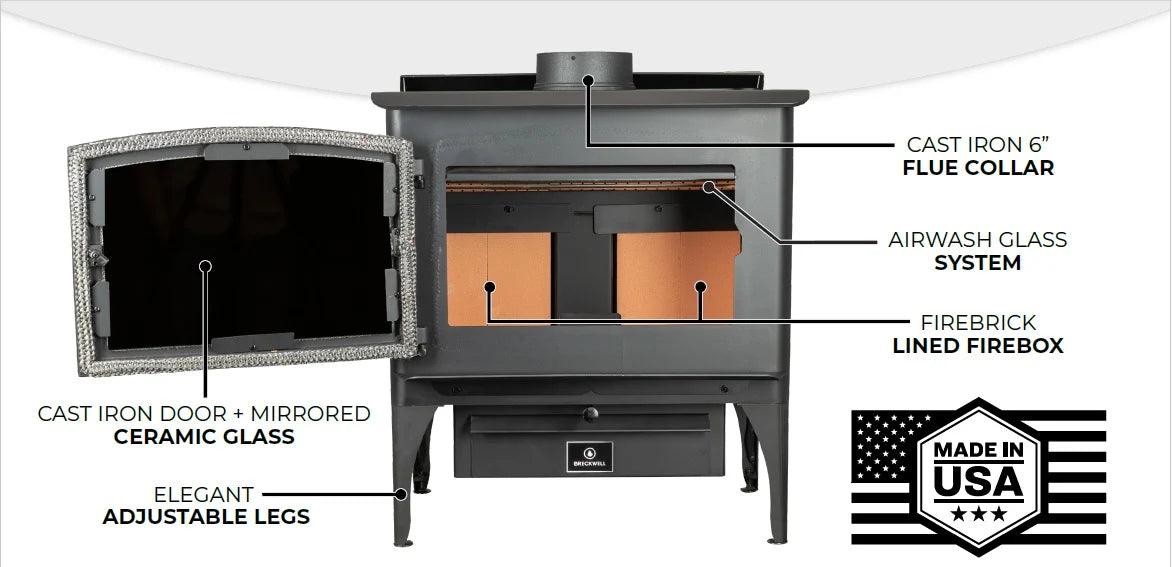 Breckwell CH25 Freestanding Wood Burning Stove