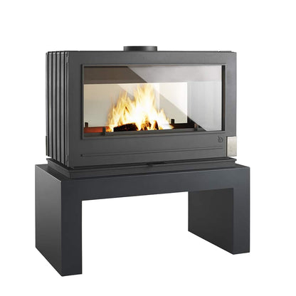 Invicta Aaron Linear See-Through Wood Stove 6129-04