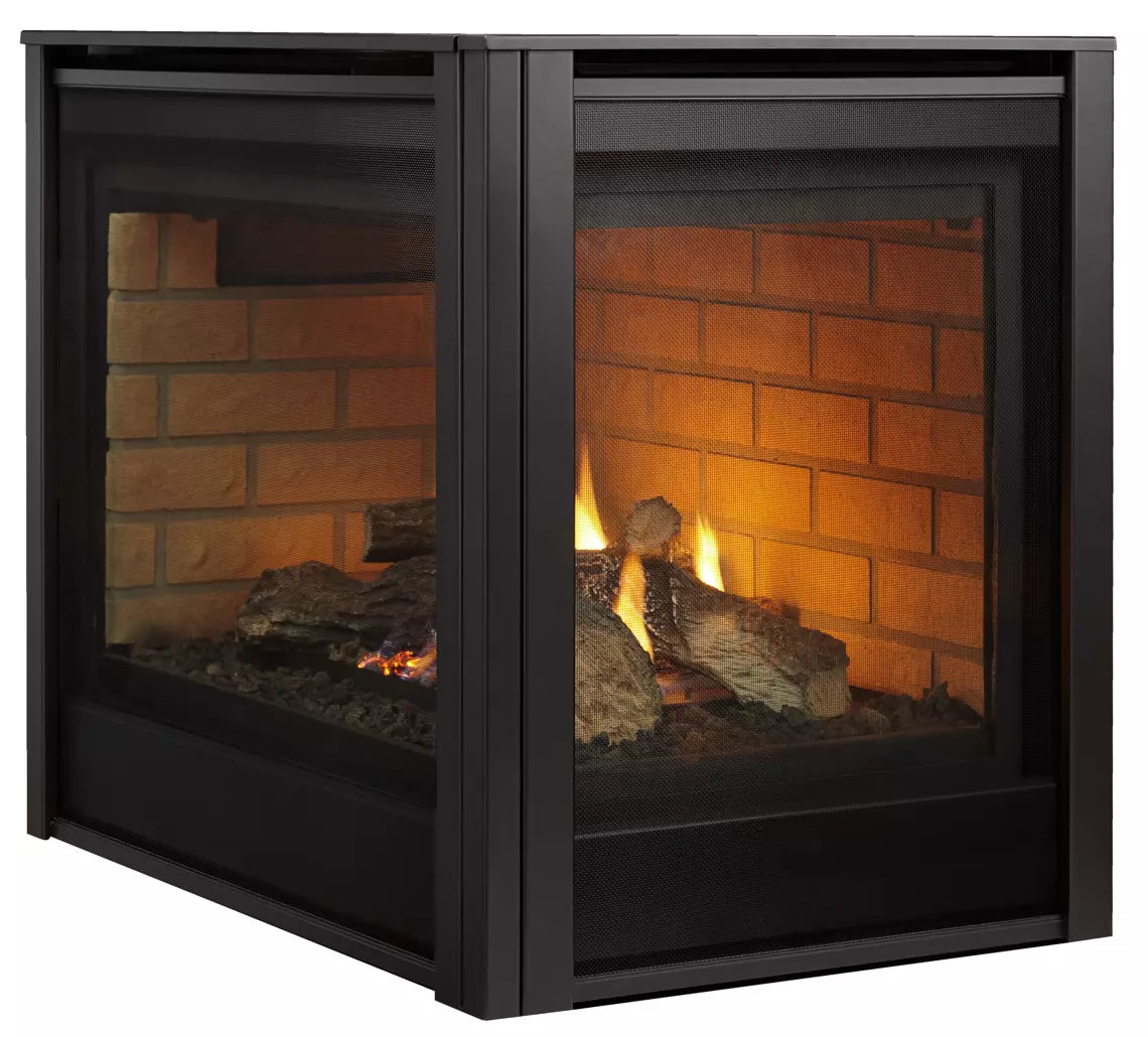 Majestic 36" Corner Gas Fireplace with Intellifire DV36IN