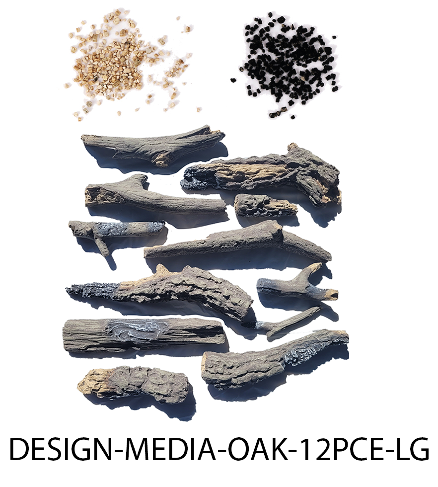 12 Piece Large Oak Media Kit DESIGN-MEDIA-OAK-12PCE-LG